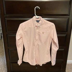 Polo Ralph Lauren slim fit shirt - pink stripes